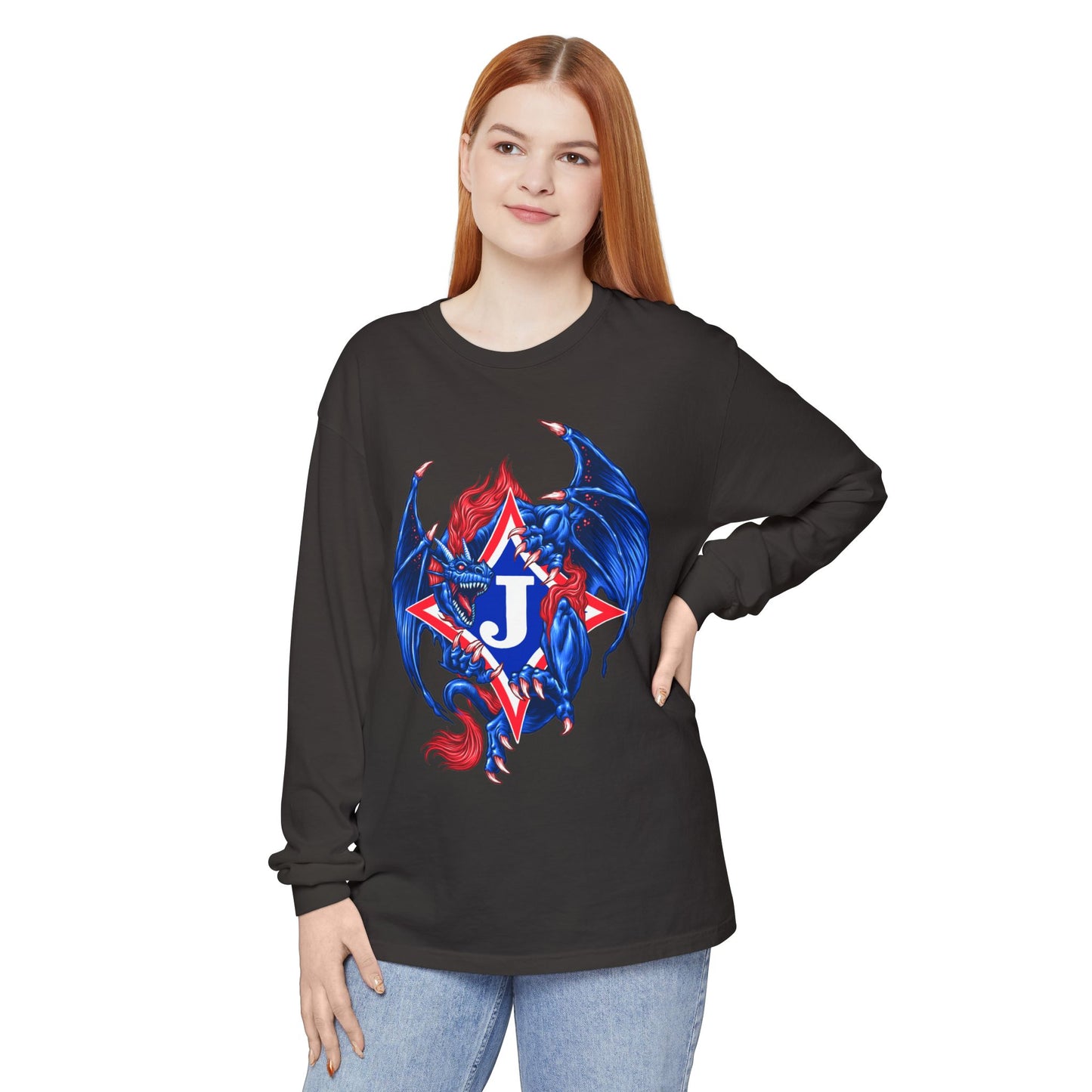 Exclusive Dragon J Long Sleeve Tee (Comfort Colors)