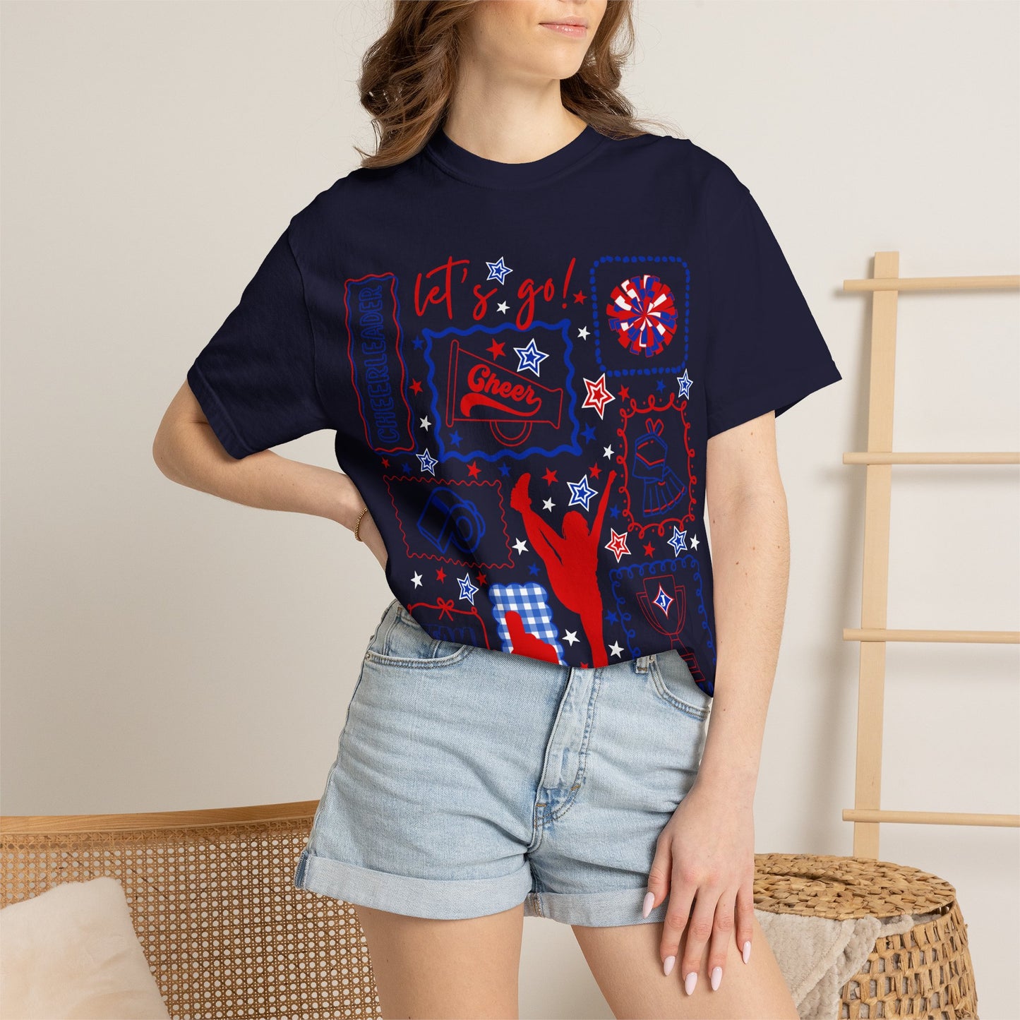 Cheer Icon Grid Short Sleeve Tee (Comfort Colors)