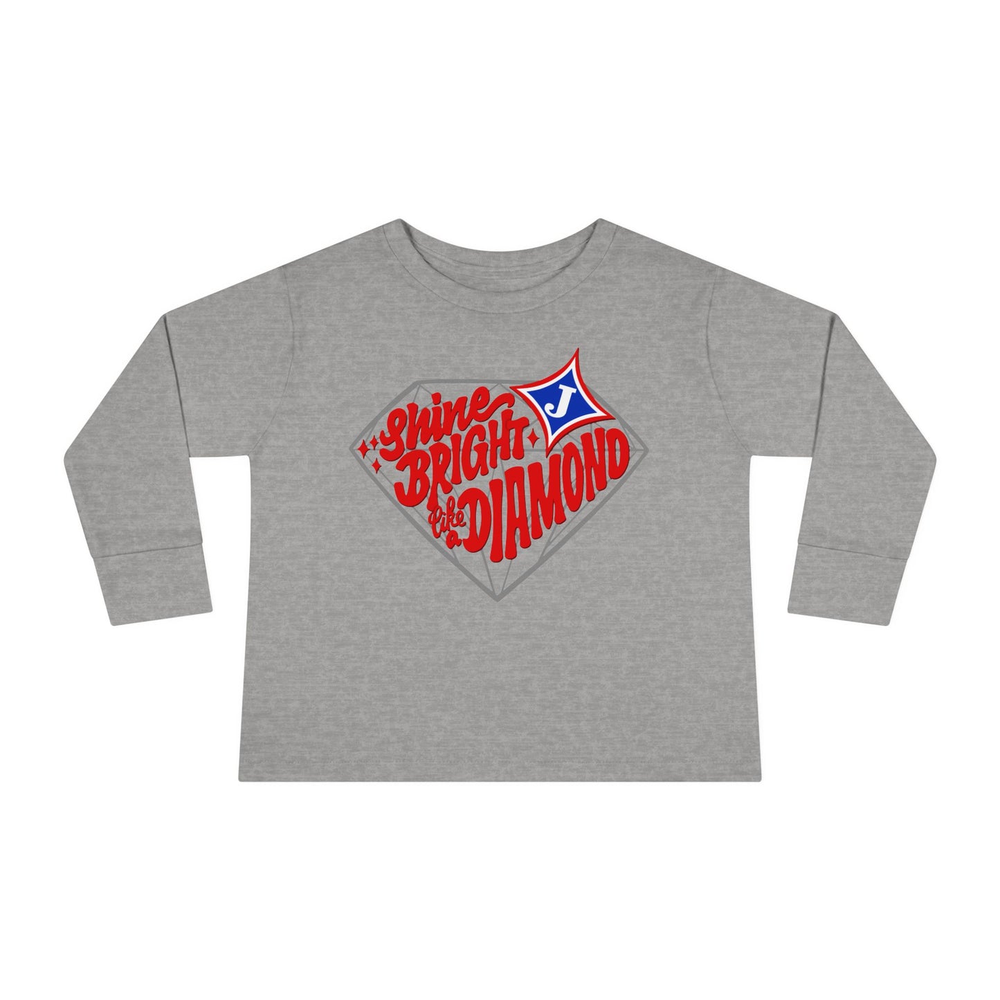 Shine Bright Like A Diamond Toddler Long Sleeve Tee