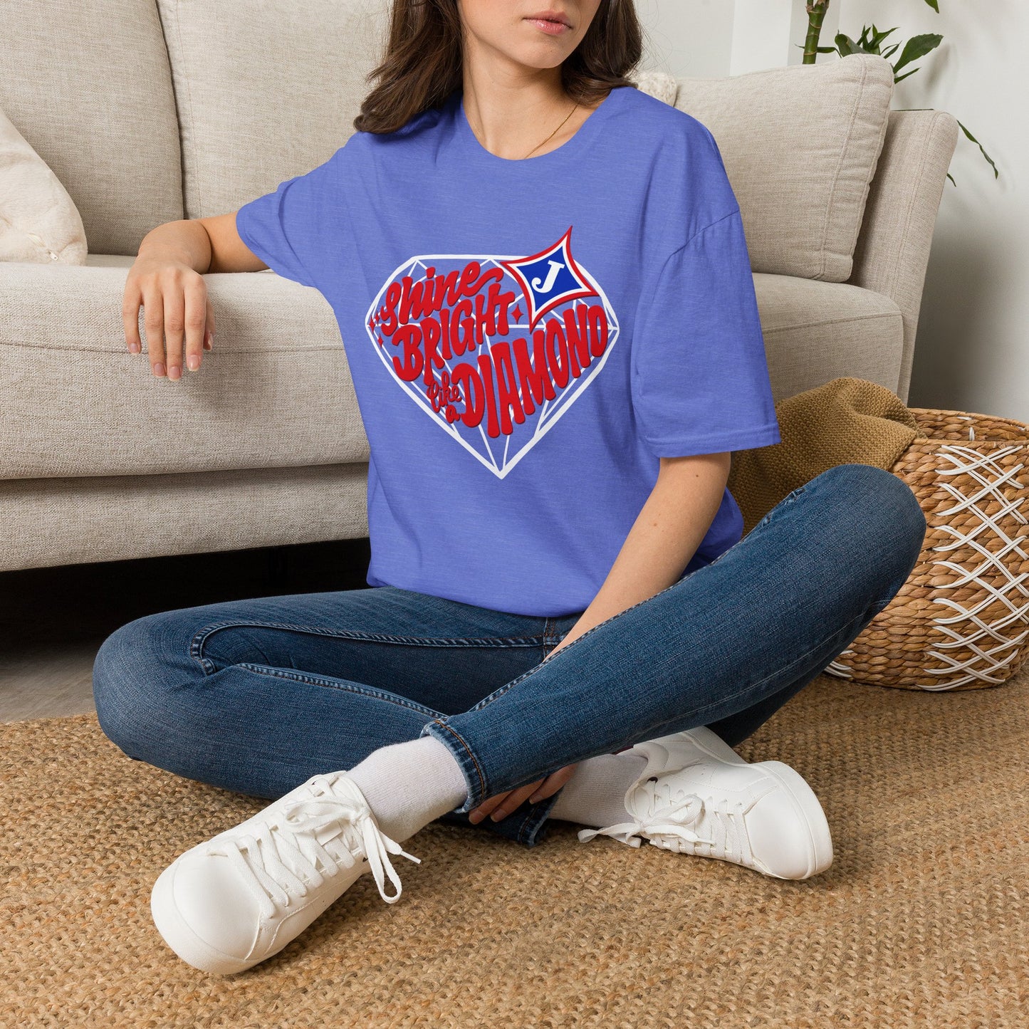 Shine Bright Like A Diamond Short Sleeve Tee (Gildan)