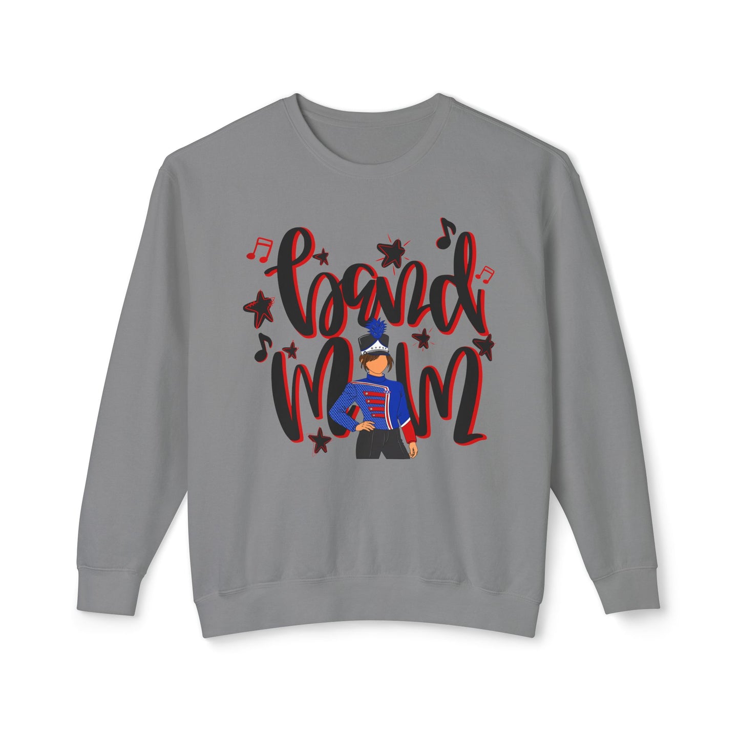Band Mom Red Girl Sweatshirt (Comfort Colors)