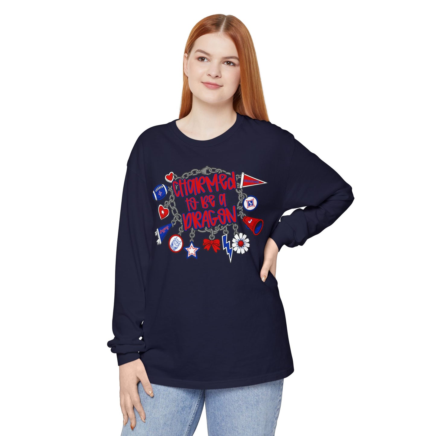 Charmed To Be A Dragon Long Sleeve Tee (Comfort Colors)