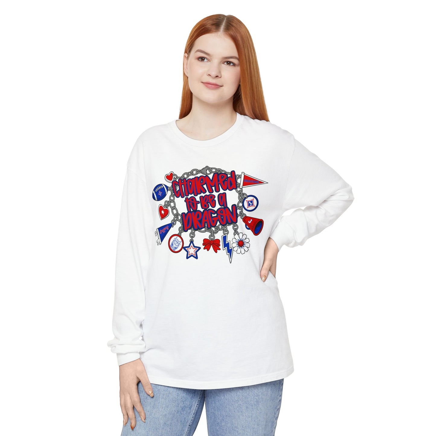 Charmed To Be A Dragon Long Sleeve Tee (Comfort Colors)