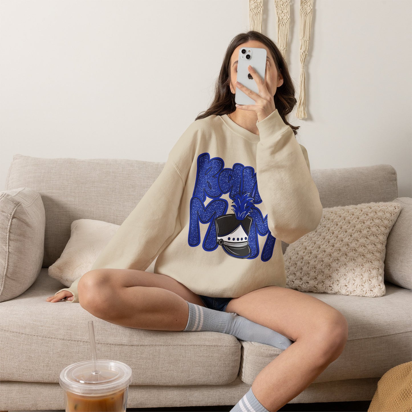 Band Mom Hat Sweatshirt (Gildan)