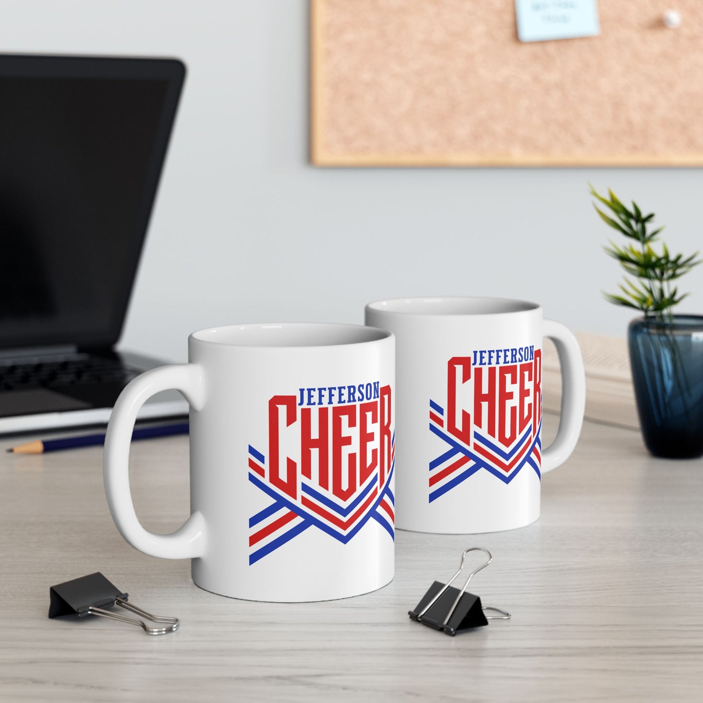 Jefferson Cheer Ceramic Mug — 11oz & 15oz Coffee Cup