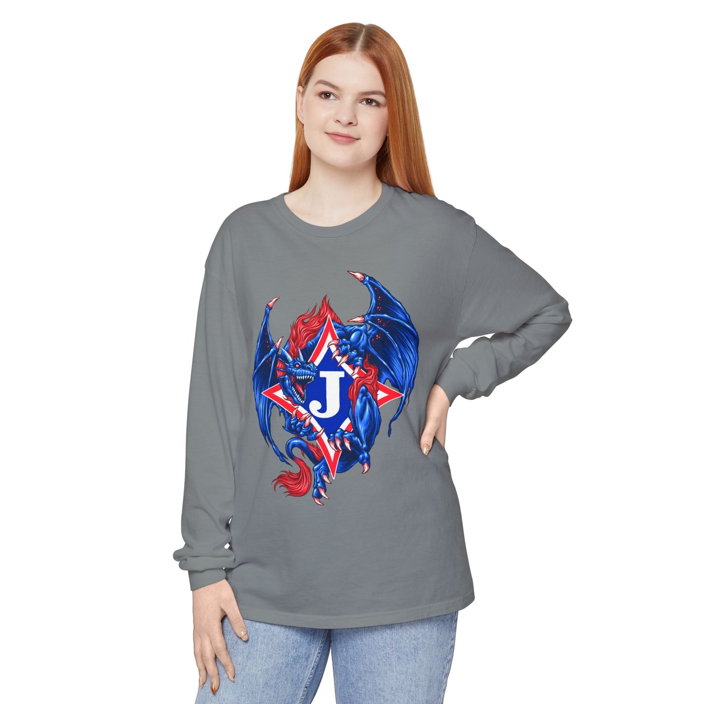 Exclusive Dragon J Long Sleeve Tee (Comfort Colors)