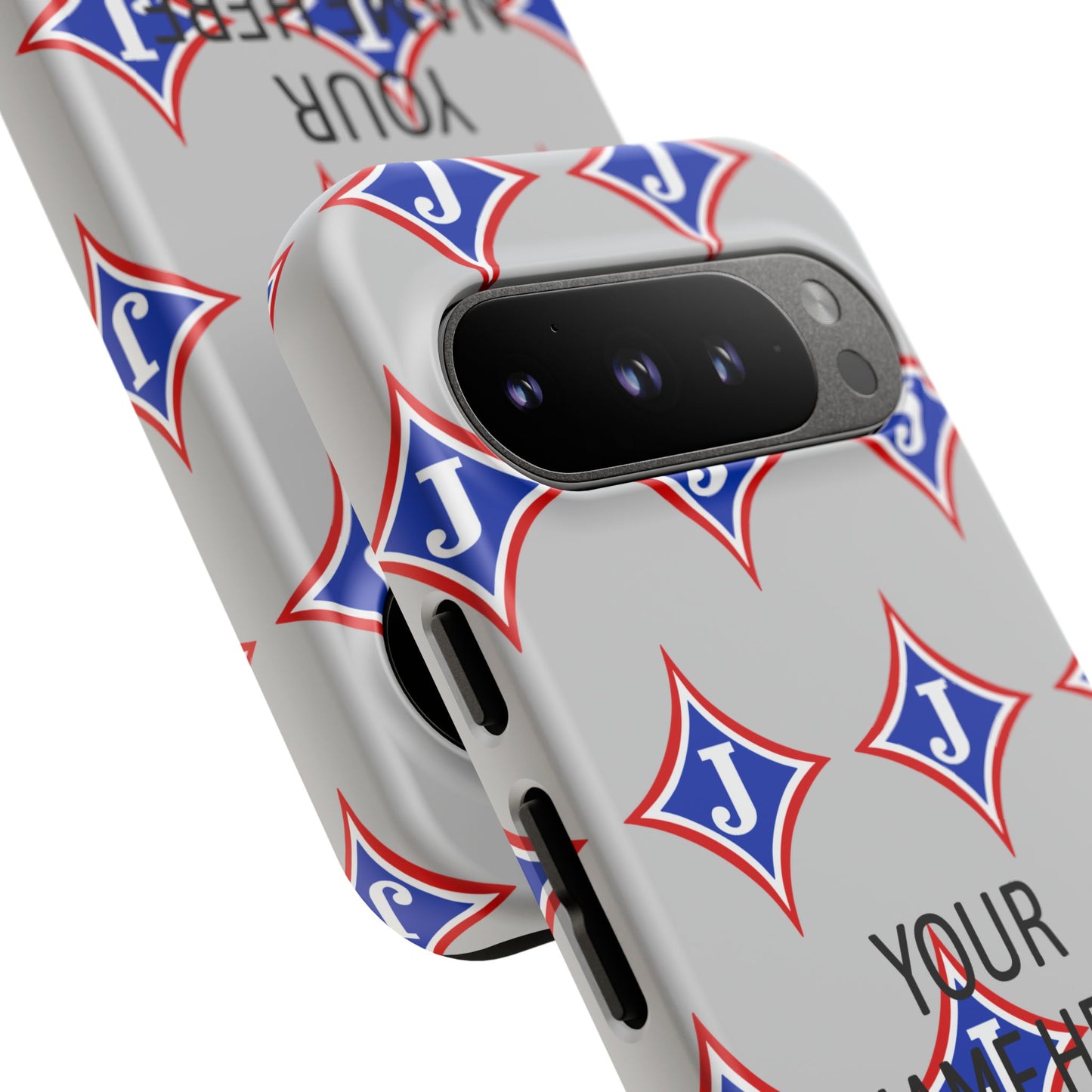 Jefferson J Diamond Personalized Tough Phone Case (Add Your Name)
