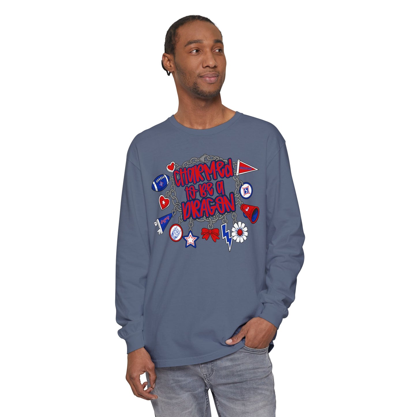 Charmed To Be A Dragon Long Sleeve Tee (Comfort Colors)