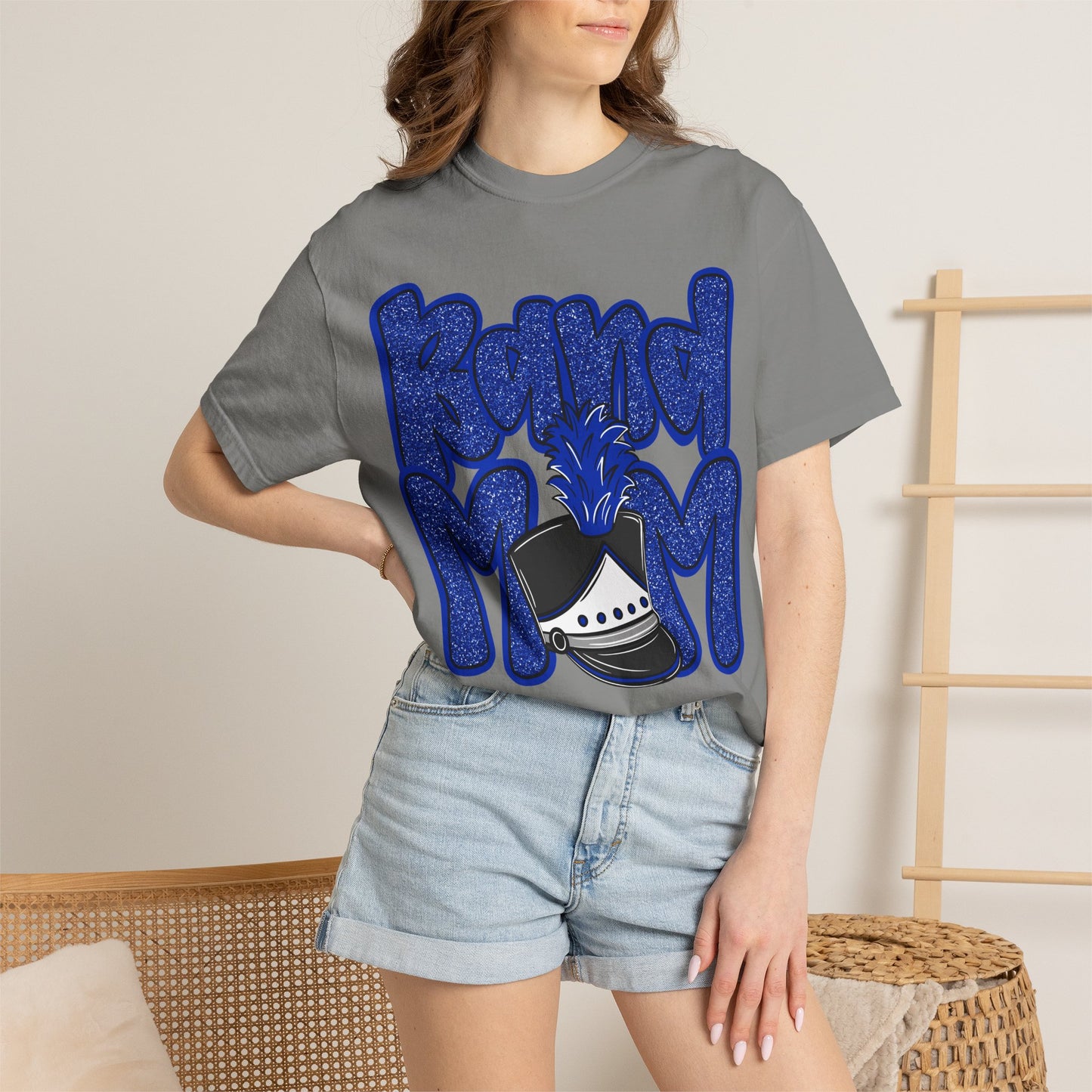Band Mom Hat Short Sleeve Tee (Comfort Colors)