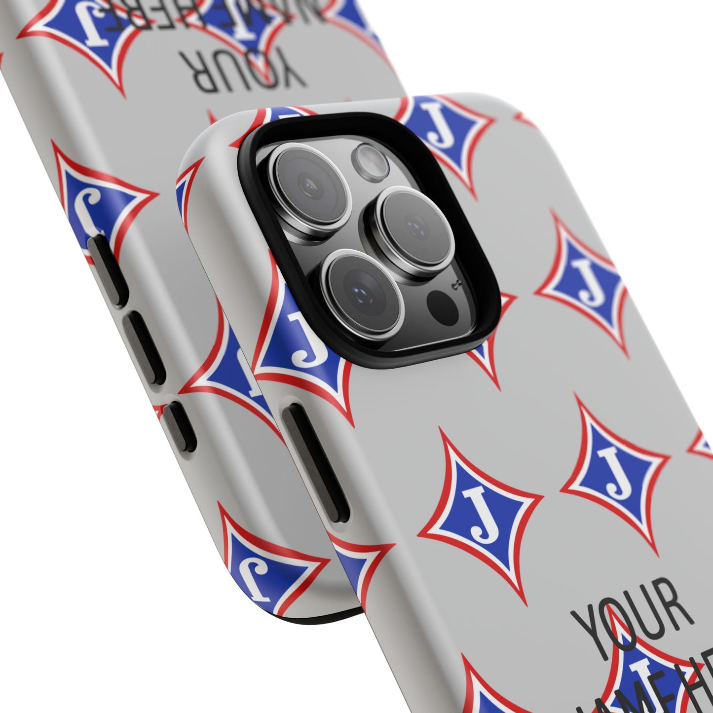 Jefferson J Diamond Personalized Tough Phone Case (Add Your Name)