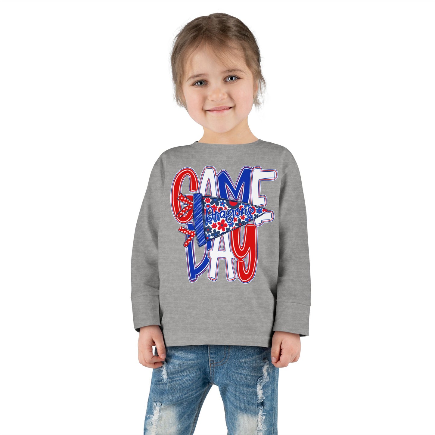 Game Day Dragons Toddler Long Sleeve Tee