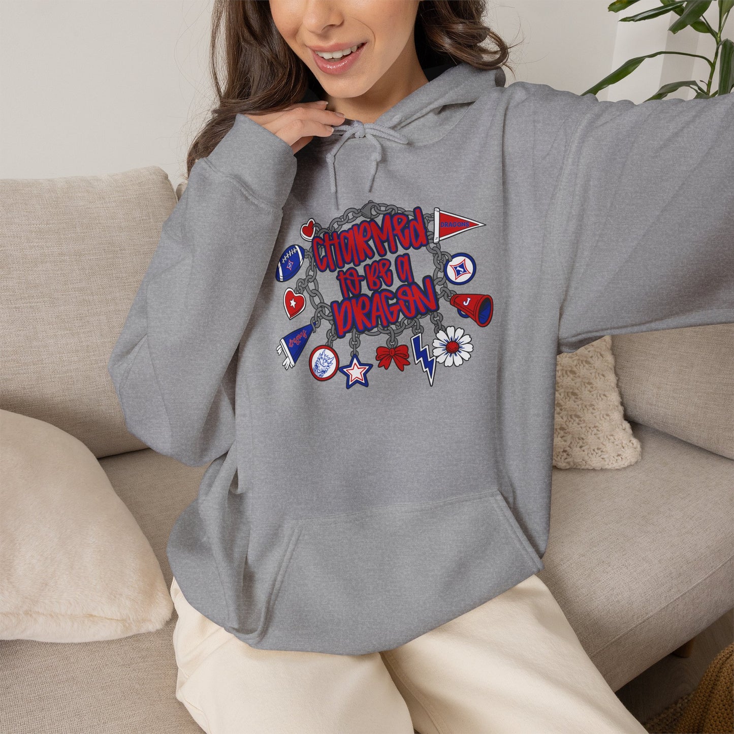 Charmed To Be A Dragon Unisex Hoodie (Gildan)