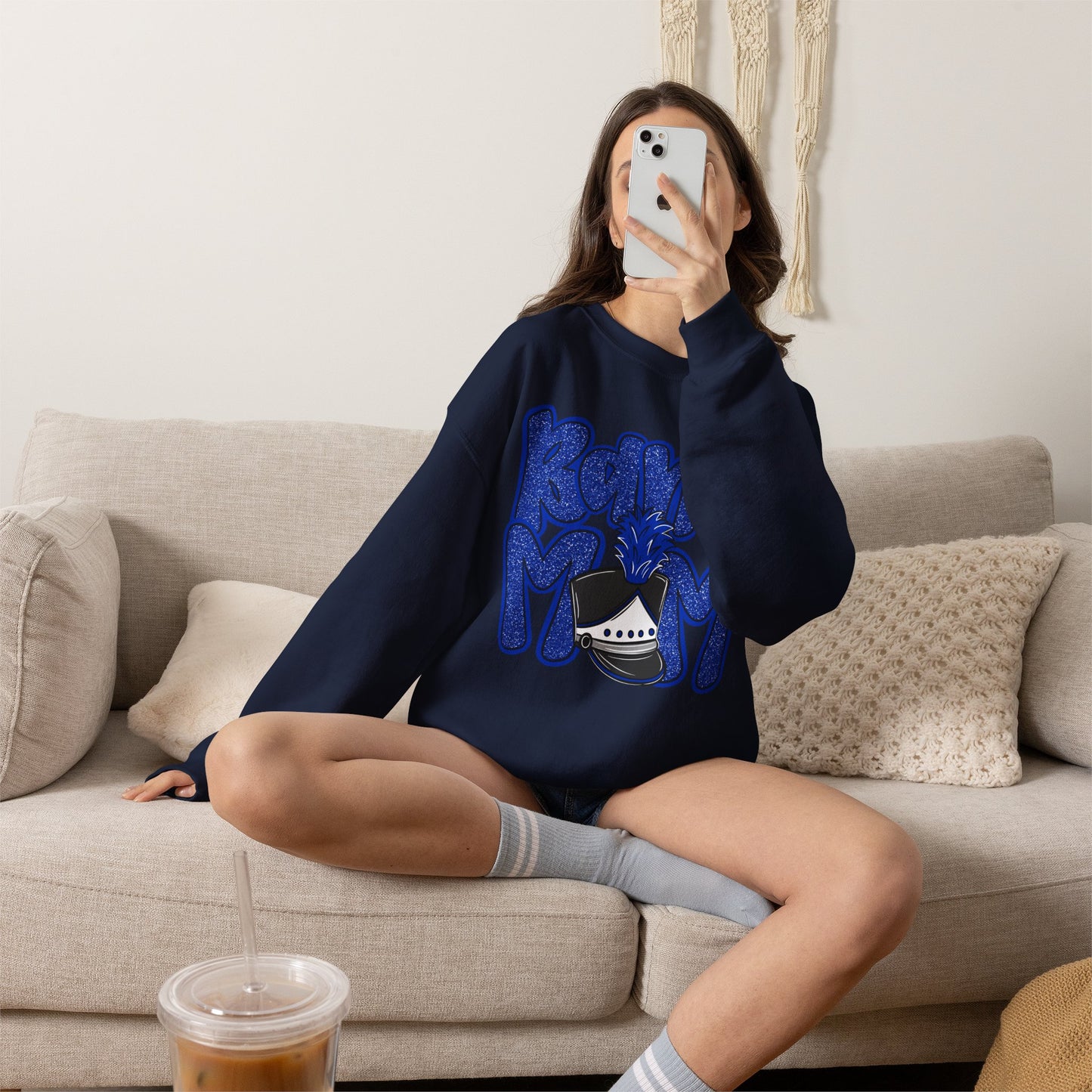 Band Mom Hat Sweatshirt (Gildan)