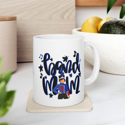 Band Mom Blue Girl Ceramic Mug — 11oz & 15oz Coffee Cup