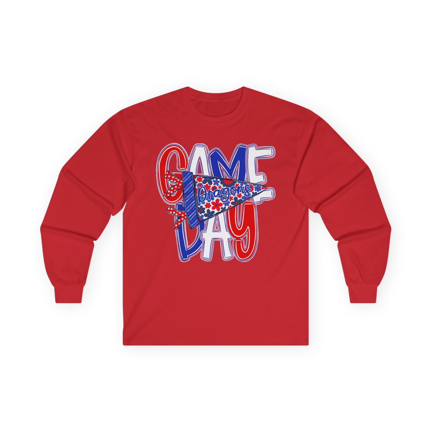 Game Day Dragons Long Sleeve Tee (Gildan)