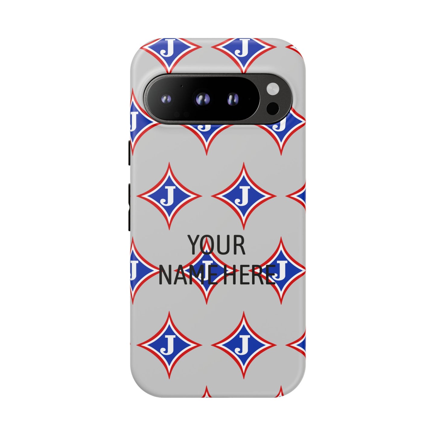 Jefferson J Diamond Personalized Tough Phone Case (Add Your Name)