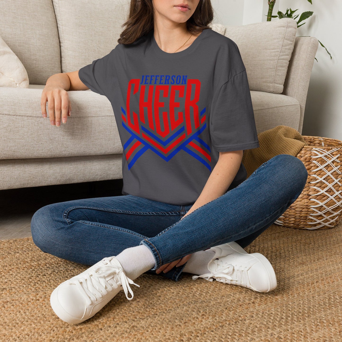 Jefferson Cheer Short Sleeve Tee (Gildan)