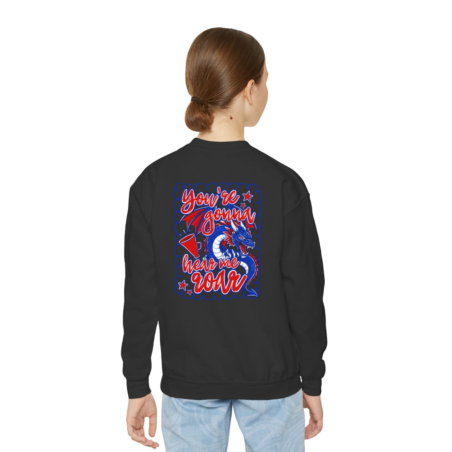 You're Gonna Hear Me Roar Youth Crewneck Sweatshirt