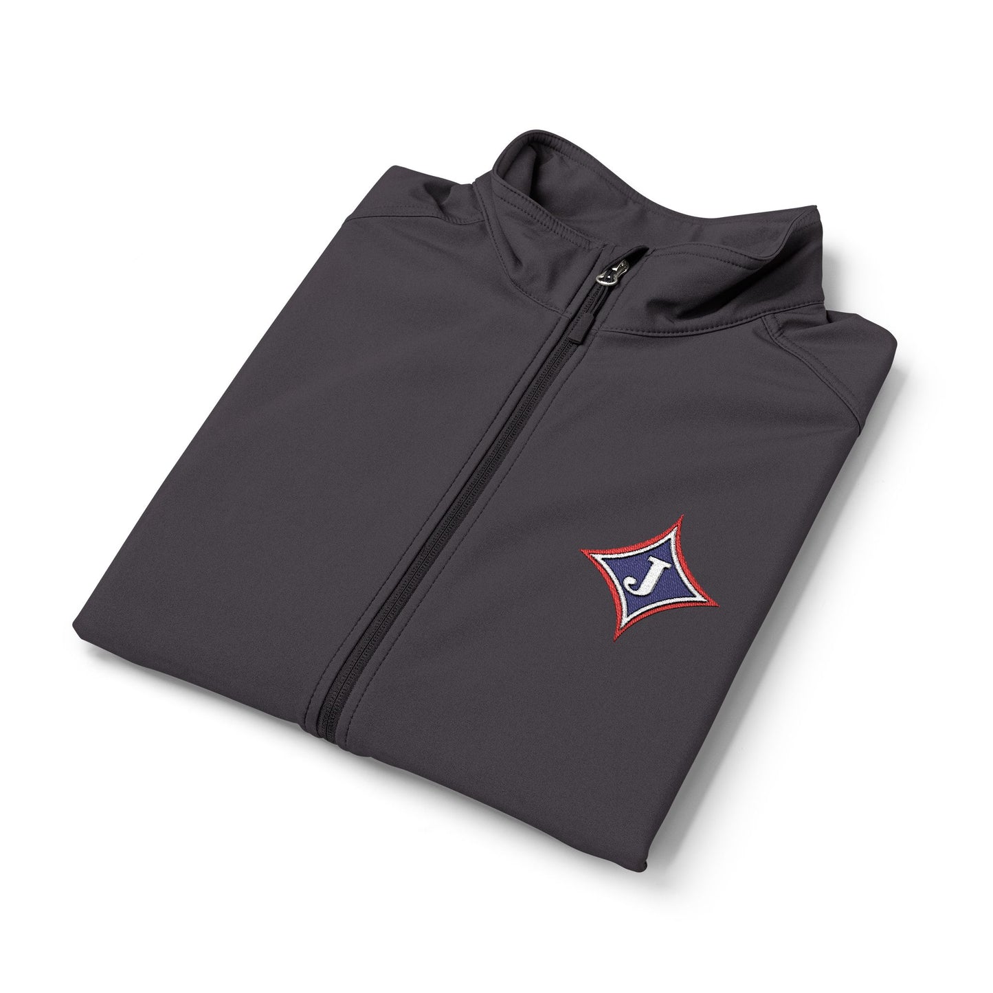Jefferson J Diamond Embroidered Nautical Compass Soft Shell Vest — Men's Lightweight Windproof Vest
