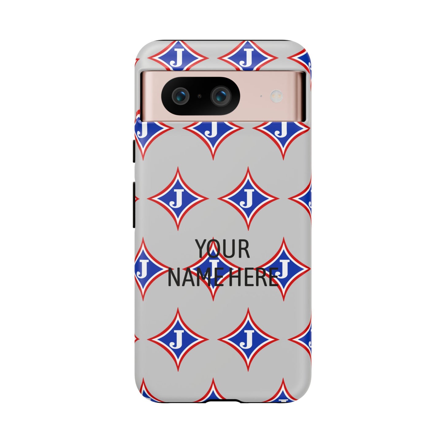 Jefferson J Diamond Personalized Tough Phone Case (Add Your Name)