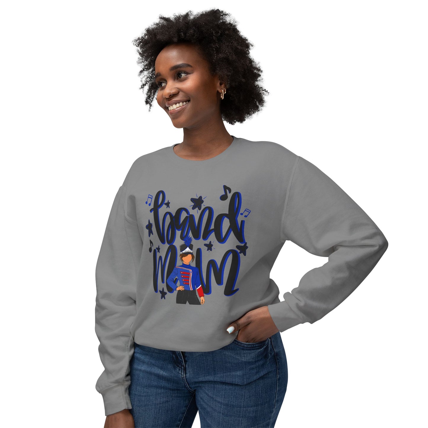 Band Mom Blue Girl Sweatshirt (Comfort Colors)
