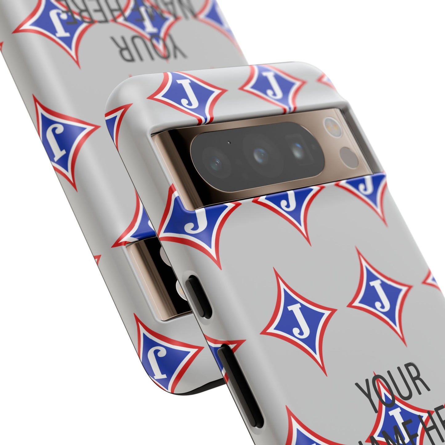 Jefferson J Diamond Personalized Tough Phone Case (Add Your Name)