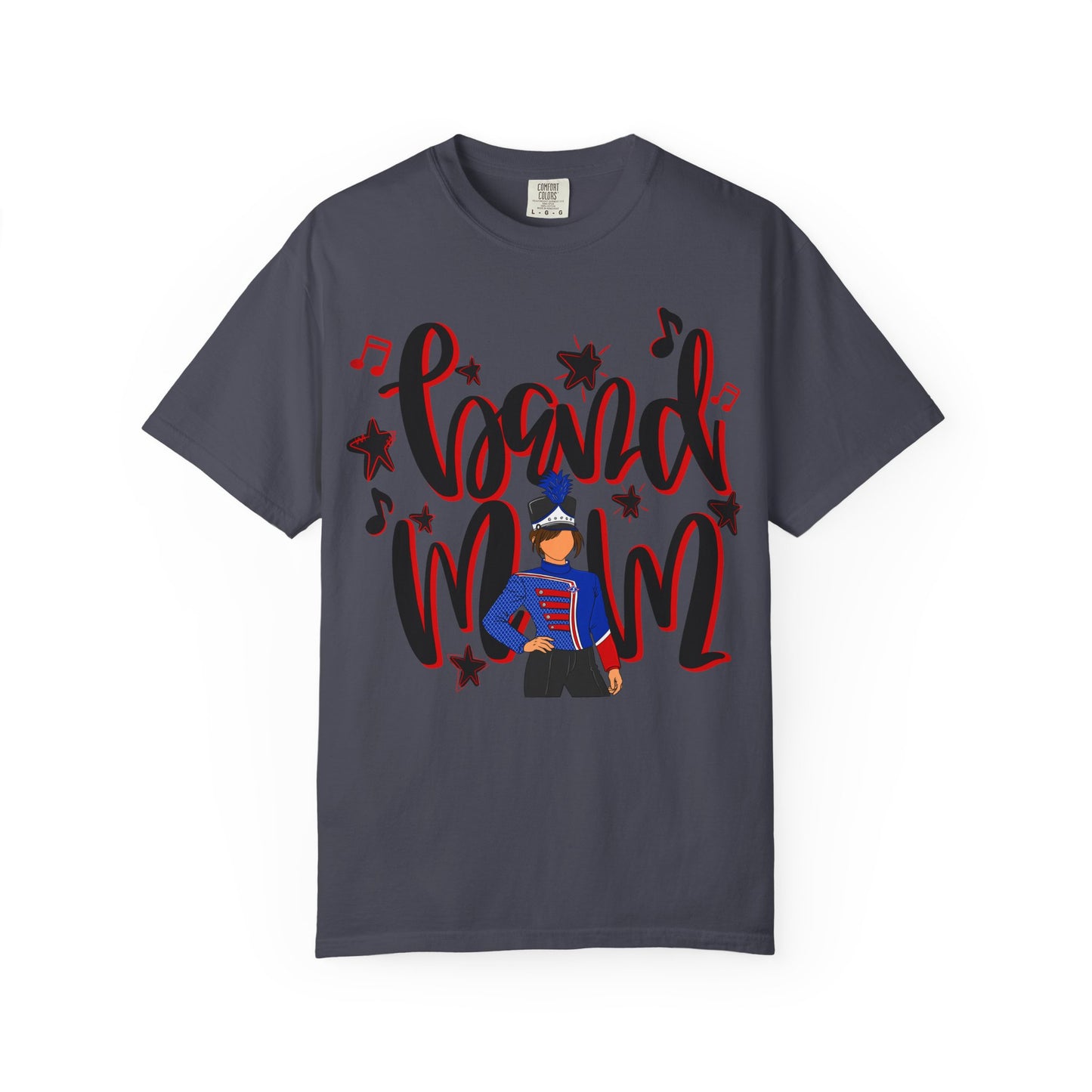 Band Mom Red Girl Short Sleeve Tee (Comfort Colors)
