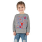 Cheer Icon Grid Toddler Long Sleeve Tee