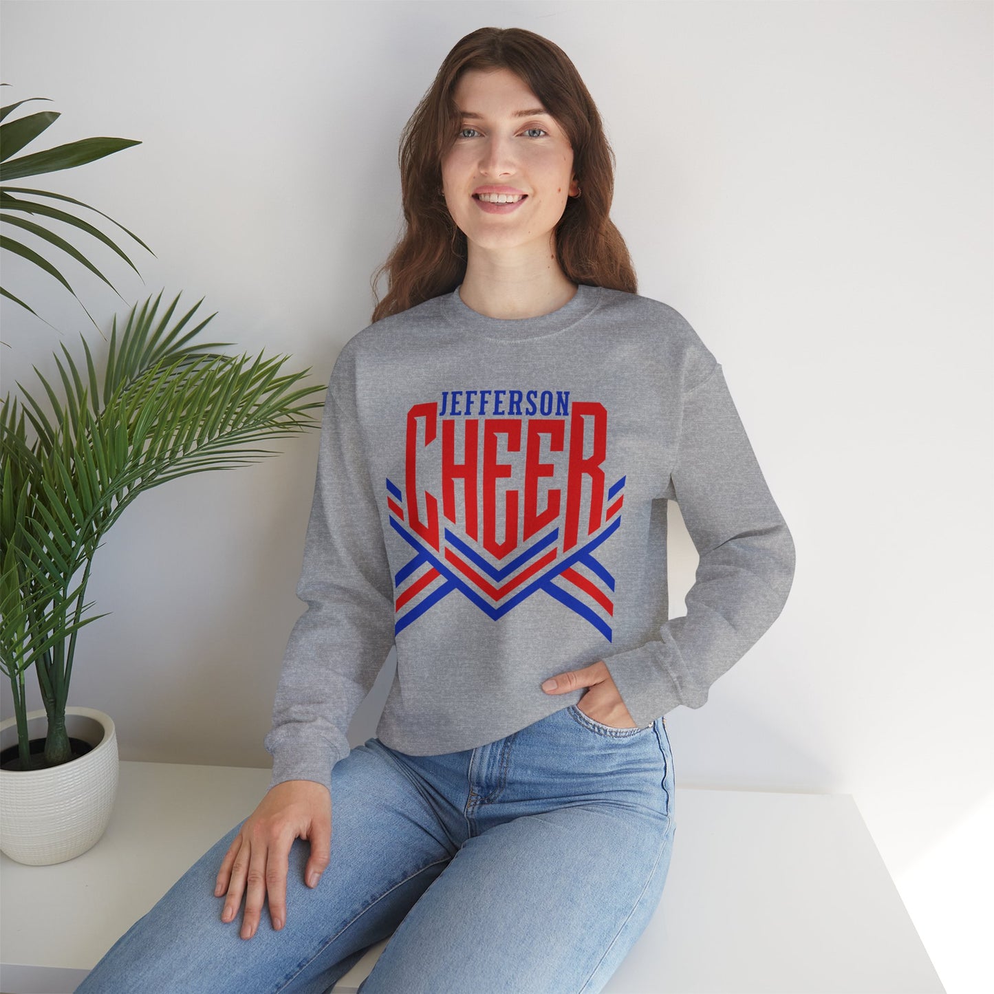Jefferson Cheer Sweatshirt (Gildan)