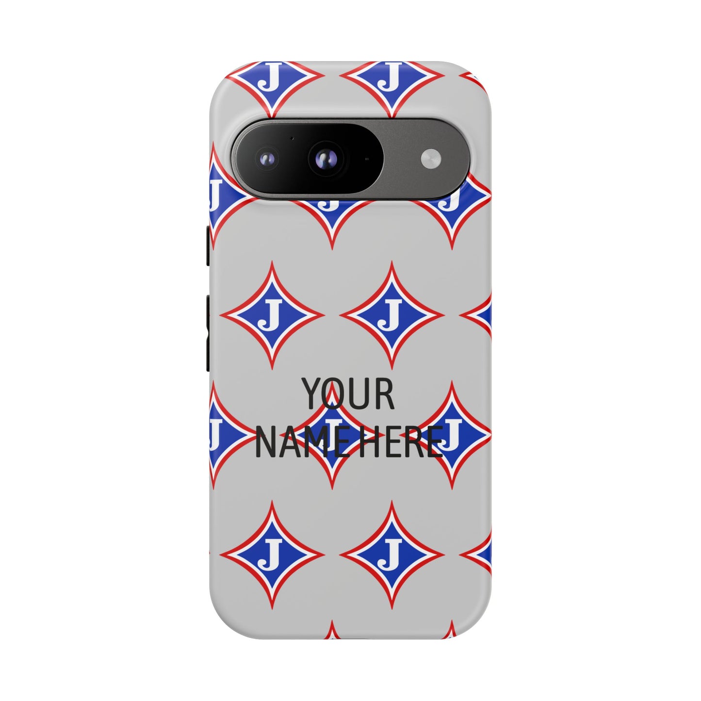 Jefferson J Diamond Personalized Tough Phone Case (Add Your Name)
