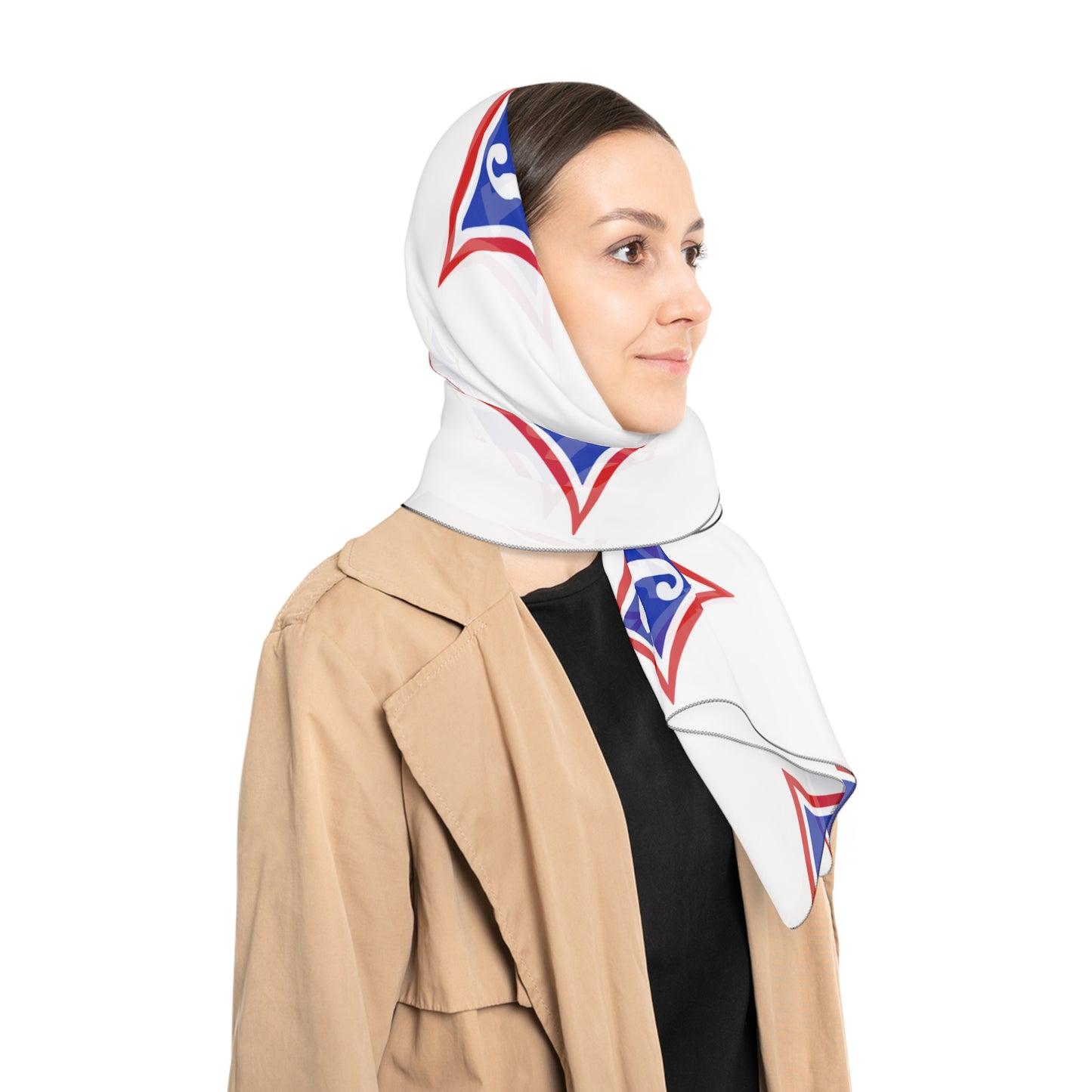 Jefferson J Diamond Poly Scarf