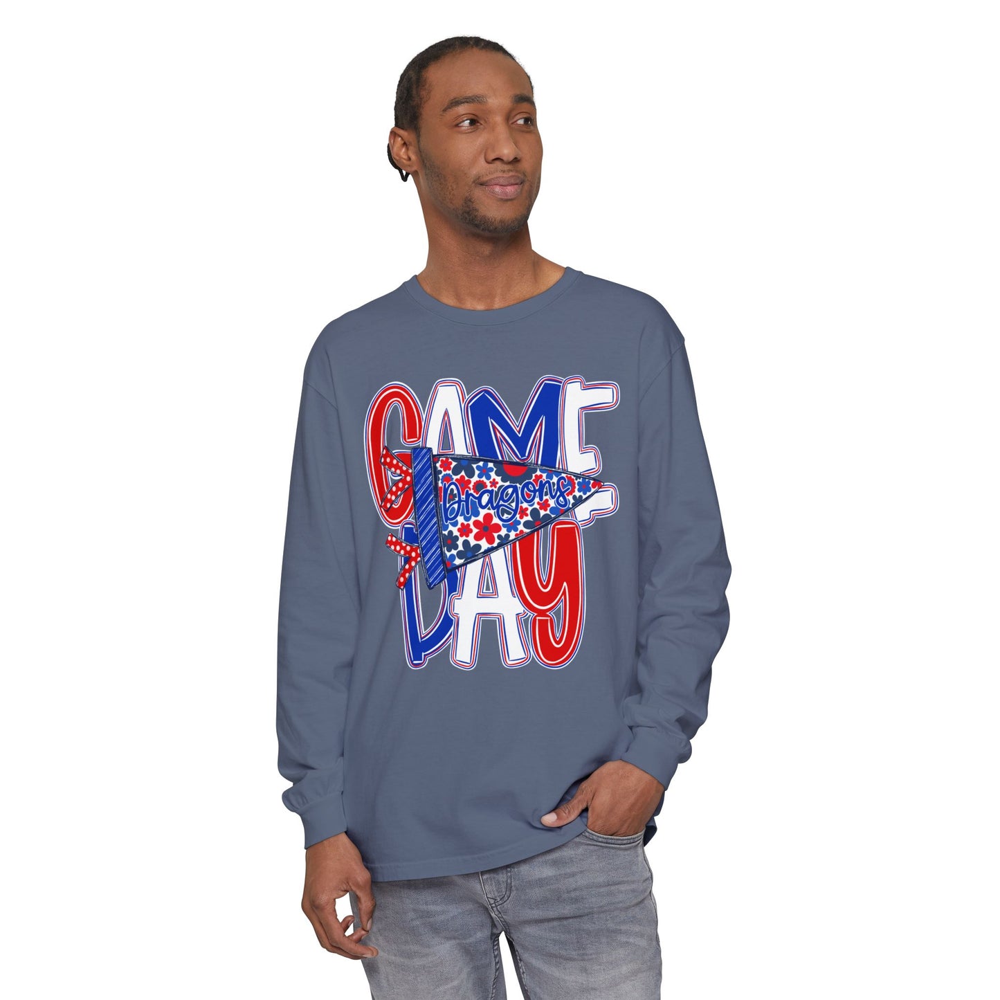 Game Day Dragons Long Sleeve Tee (Comfort Colors)