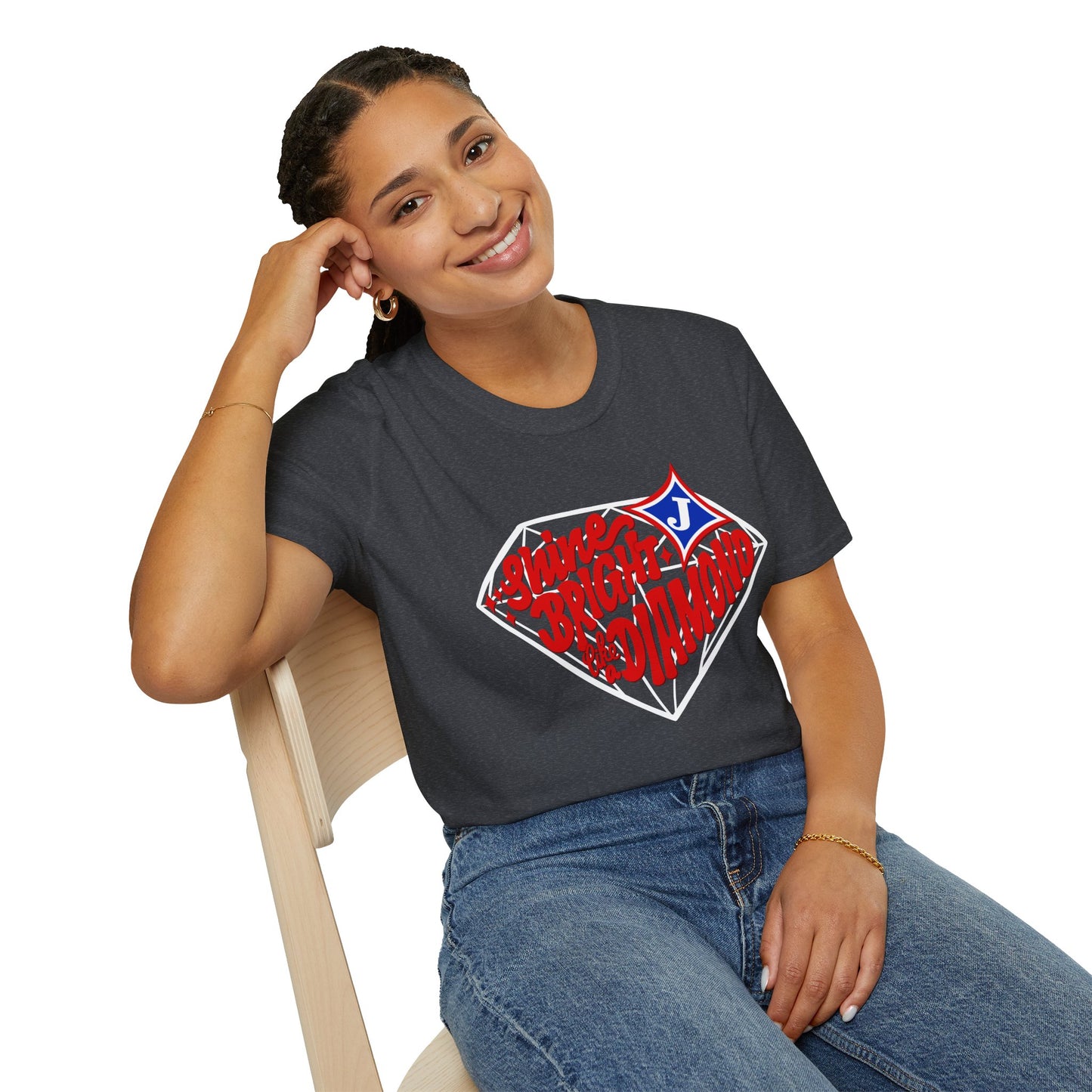 Shine Bright Like A Diamond Short Sleeve Tee (Gildan)