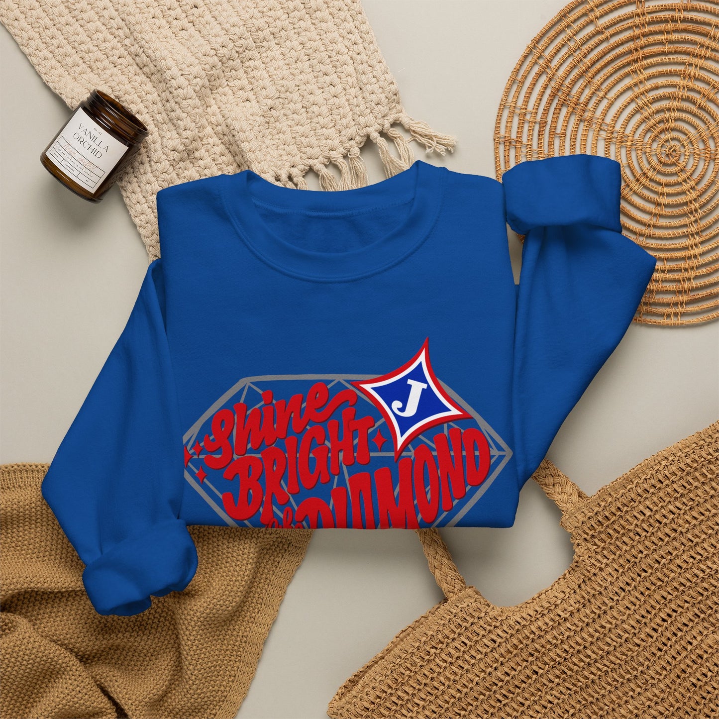 Shine Bright Like A Diamond Sweatshirt (Gildan)