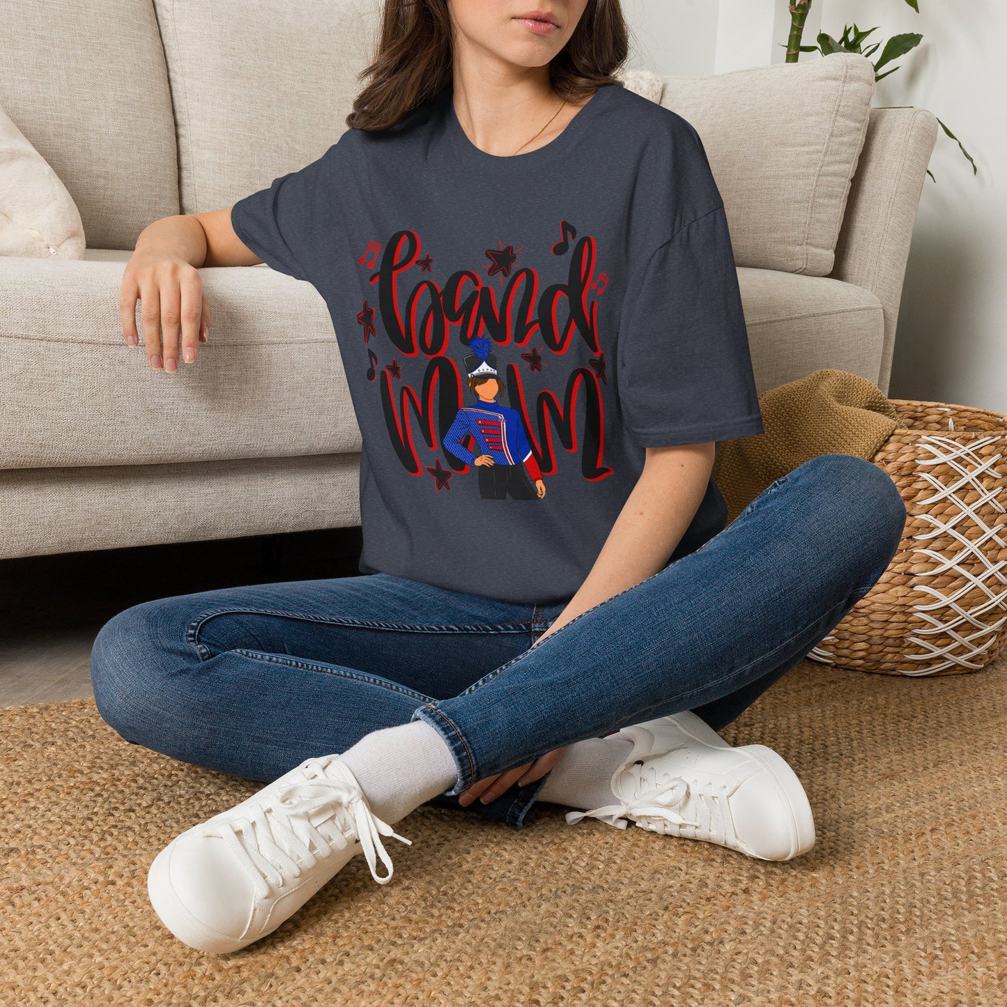 Band Mom Red Girl Short Sleeve Tee (Gildan)