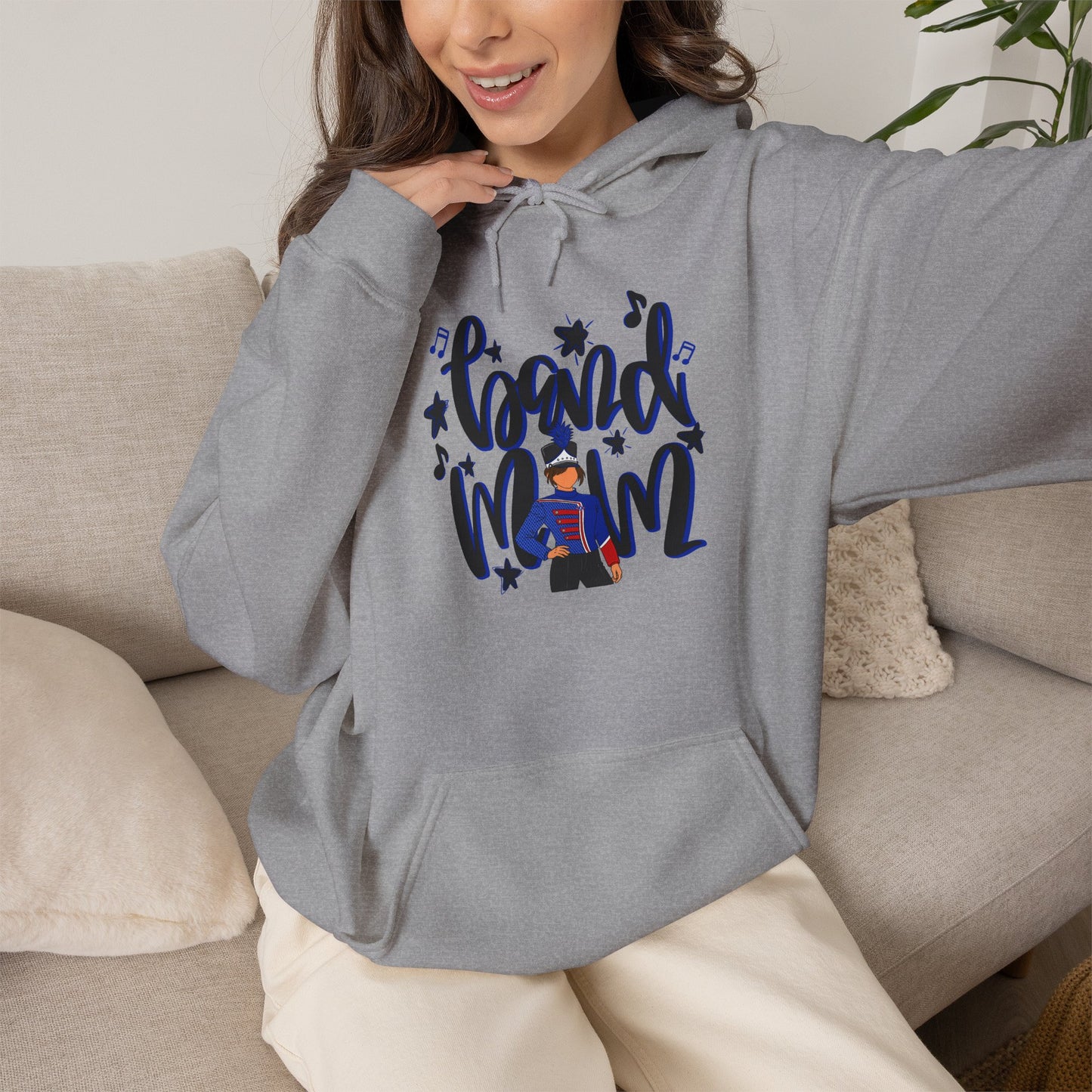 Band Mom Blue Girl Unisex Hoodie (Gildan)