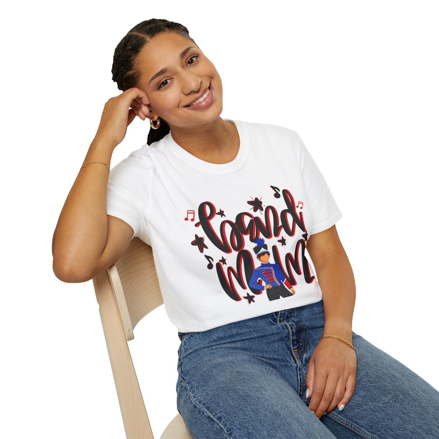 Band Mom Red Boy Short Sleeve Tee (Gildan)