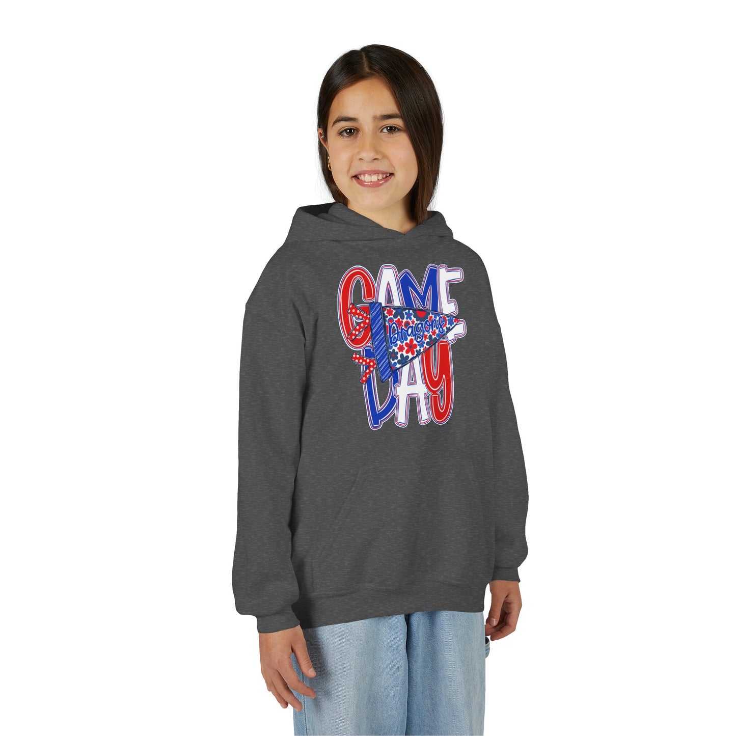 Game Day Dragons J Youth Hoodie (Gildan)
