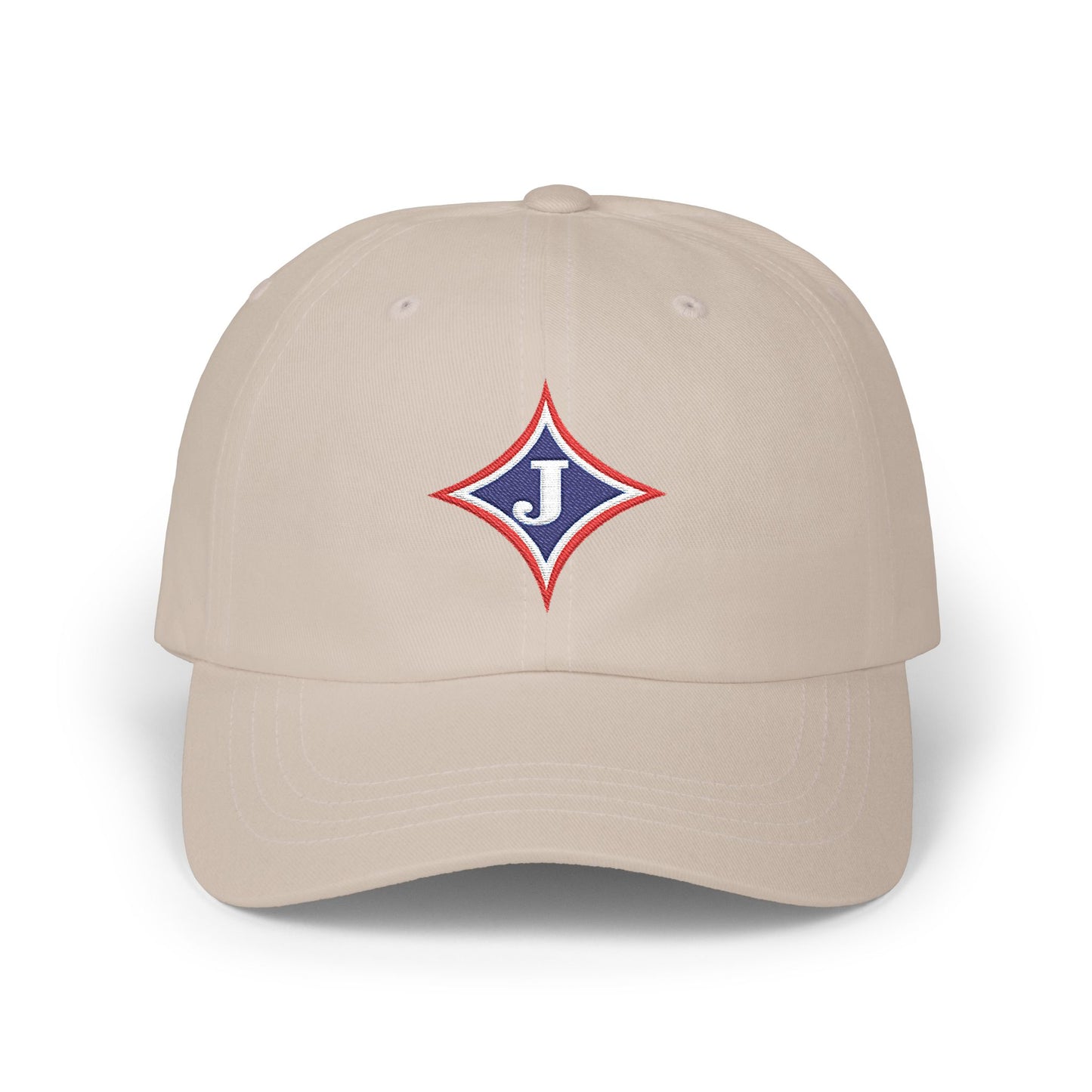 Embroidered Diamond 'J' Classic Dad Cap