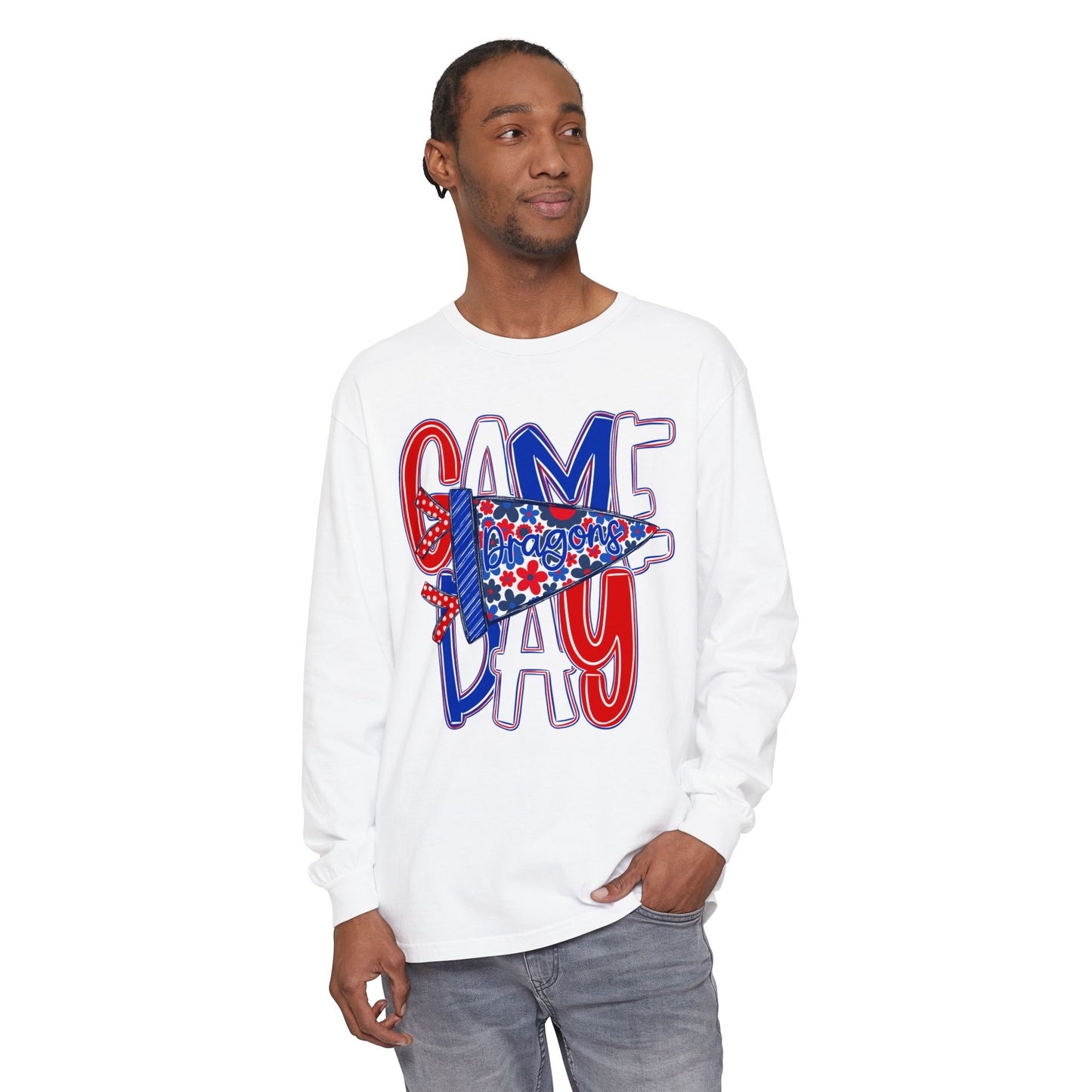 Game Day Dragons Long Sleeve Tee (Comfort Colors)