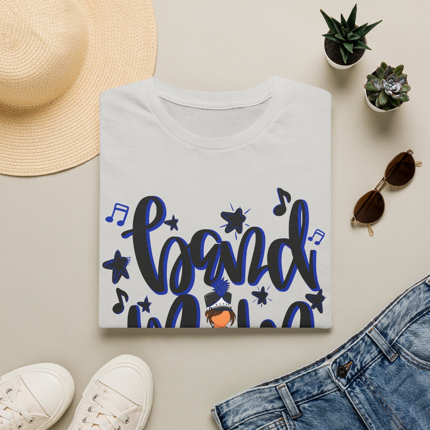 Band Mom Blue Girl Short Sleeve Tee (Gildan)