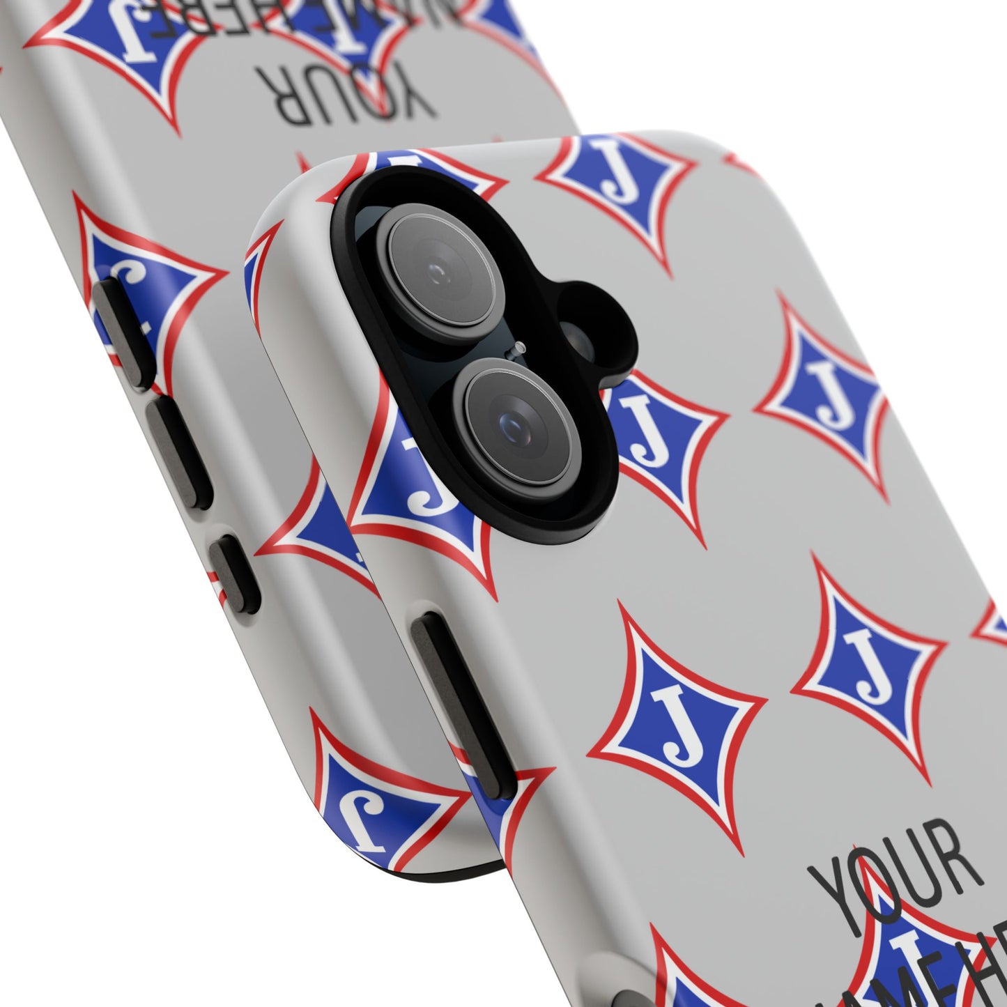 Jefferson J Diamond Personalized Tough Phone Case (Add Your Name)