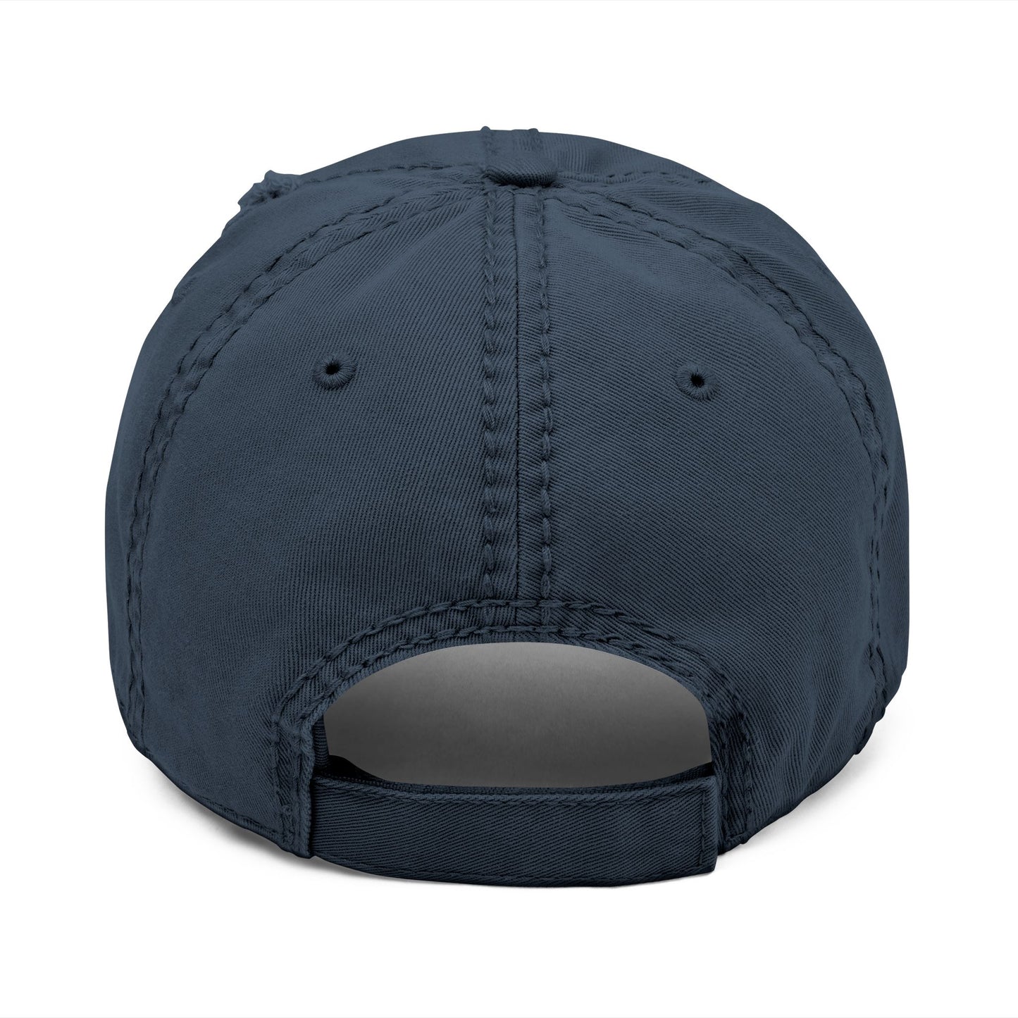 Jefferson J Diamond Distressed Embroidered Dad Hat