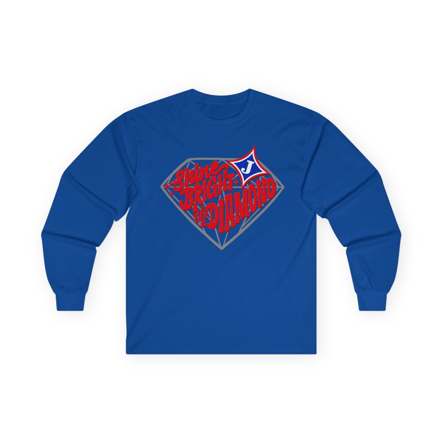 Shine Bright Like A Diamond Long Sleeve Tee (Gildan)