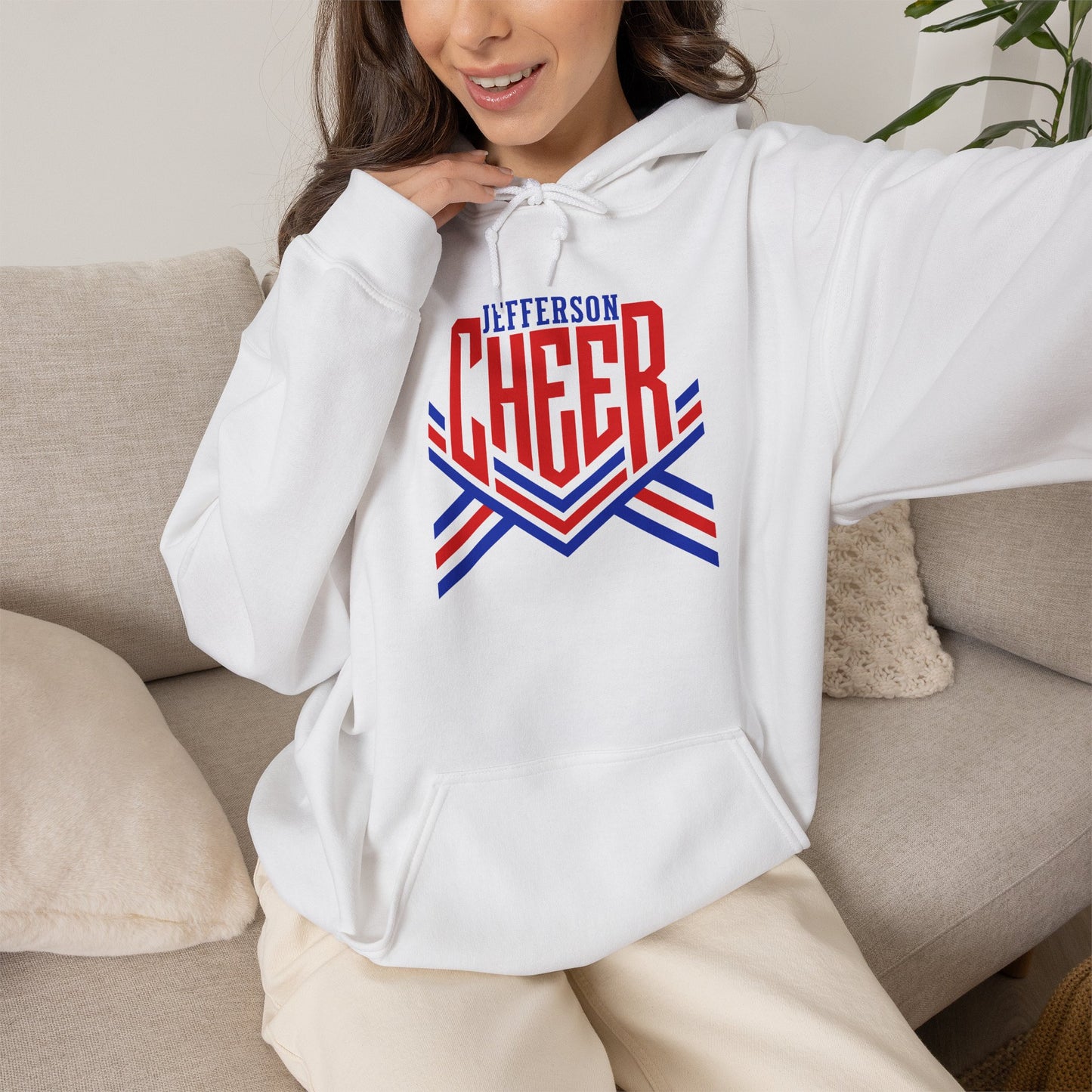 Jefferson Cheer Unisex Hoodie (Gildan)
