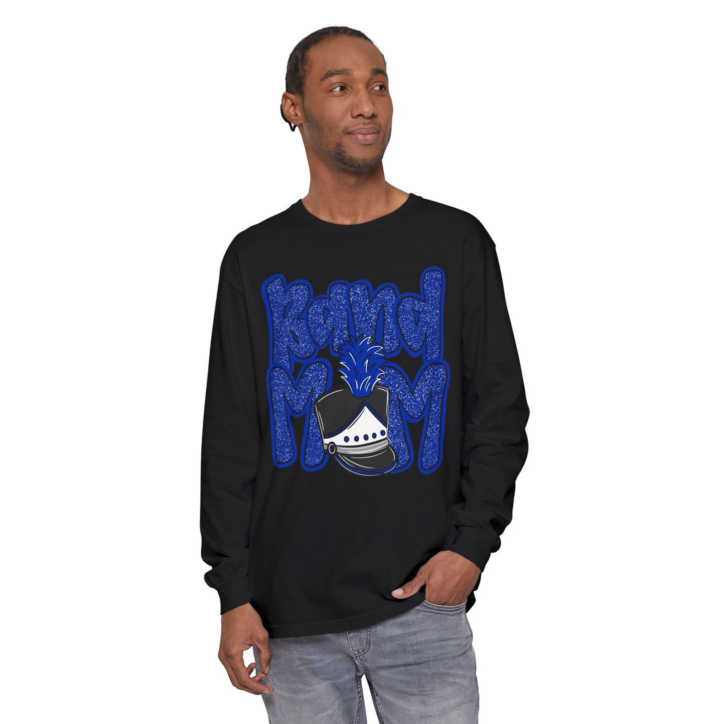 Band Mom Hat Long Sleeve Tee (Comfort Colors)