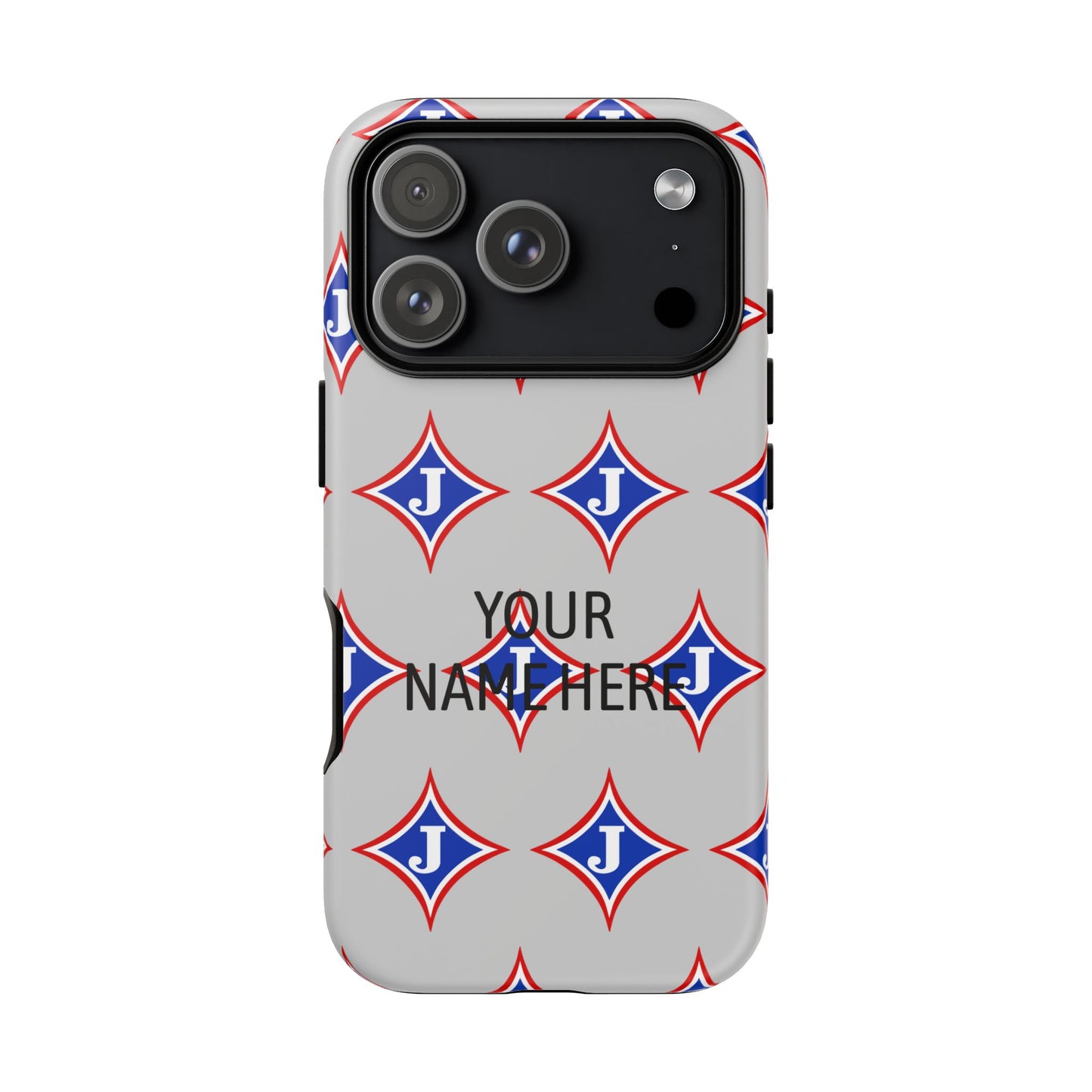 Jefferson J Diamond Personalized Tough Phone Case (Add Your Name)