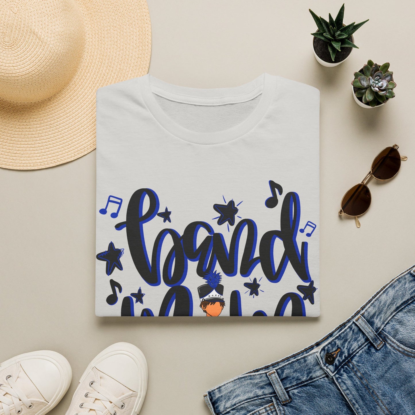Band Mom Blue Boy Short Sleeve Tee (Gildan)