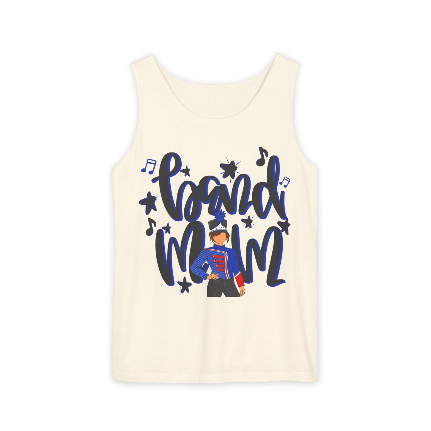 Band Mom Blue Girl UnisexTank Top (Comfort Colors)