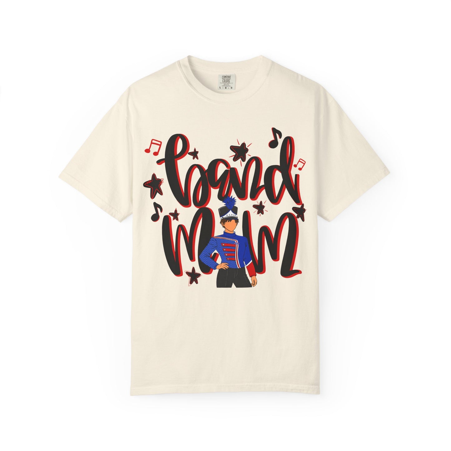 Band Mom Red Boy Short Sleeve Tee (Comfort Colors)
